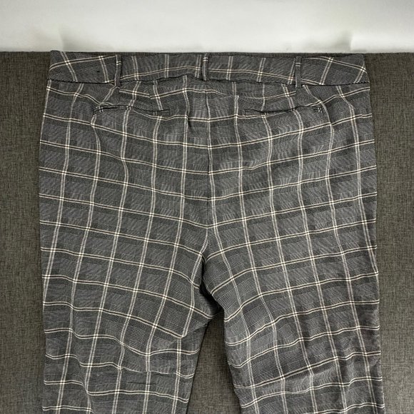 Lane Bryant Plaid Pants‎ Straight Plus 26 Elastic Stretch Waist - Picture 13 of 15